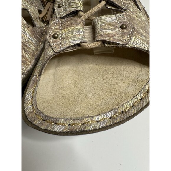 Alegria Valerie Gladiator Southwestern 38 7.5 8 Lace Up Leather Sandals VAL-7762 - Picture 4 of 11